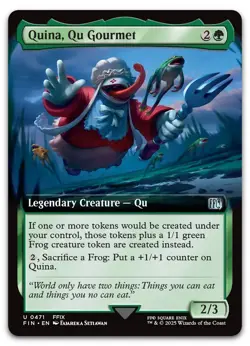 Quina, Qu Gourmet (Extended Art) #471 (NM) Final Fantasy FIN Magic MTG - Image 1