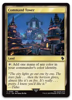 Command Tower (0486) #486 (NM) Final Fantasy FIC Magic MTG - Image 1