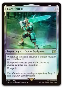 Excalibur II #257 (Foil) (NM) Final Fantasy FIN Magic MTG - Image 1