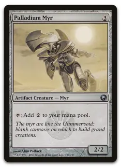 Palladium Myr #190 (LP) Scars of Mirrodin SOM Magic MTG - Image 1