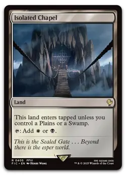 Isolated Chapel #405 (NM) Final Fantasy FIC Magic MTG - Image 1