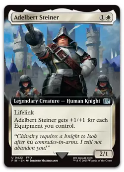 Adelbert Steiner (Extended Art) #422 (NM) Final Fantasy FIN Magic MTG - Image 1