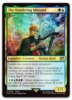 The Wandering Minstrel #249 (Foil) (NM) Final Fantasy FIN Magic MTG - Image 1