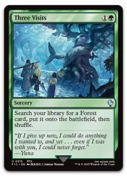 Three Visits #315 (NM) Final Fantasy FIC Magic MTG - Image 1