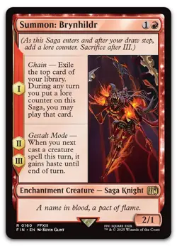 Summon: Brynhildr #160 (NM) Final Fantasy FIN Magic MTG - Image 1