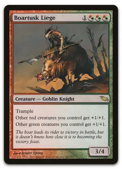 Boartusk Liege #202 (LP) Shadowmoor SHM Magic MTG - Image 1