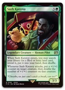 Sazh Katzroy #199 (Foil) (NM) Final Fantasy FIN Magic MTG - Image 1
