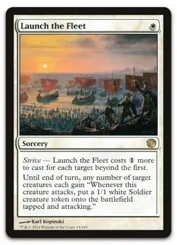 Launch the Fleet #15 (LP) Journey Into Nyx JOU Magic MTG - Image 1