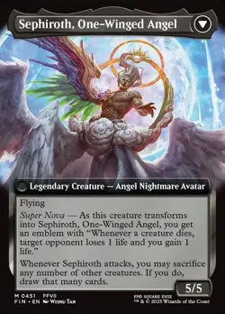 Sephiroth, Fabled SOLDIER (Extended Art) #451 (NM) Final Fantasy FIN Magic MTG - Image 2