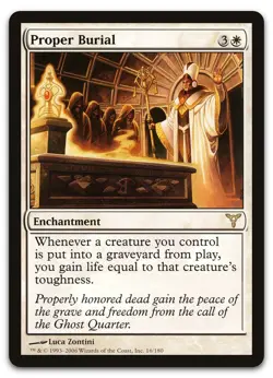 Proper Burial #16 (LP) Dissension DIS Magic MTG - Image 1