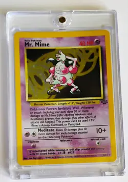 Mr. Mime 6/64 HOLO RARE Jungle WOTC Vintage Pokemon NM - Image 1