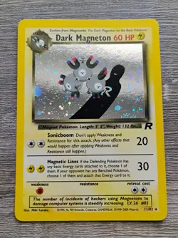 2000 Pokemon Dark Magneton Holo 11/82 Team Rocket LP - Image 1