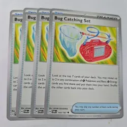 Bug Catching Set 143/167 x4 - 4x Trainer Playset Pokemon S&V Twilight Masquerade - Image 1