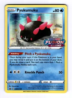 Pyukumuku - SWSH169 Prerelease #SWSH169 (2020) Promo Holo NM Pokemon - Image 1