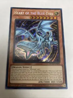 Yugioh - Heart of the Blue-Eyes ROTA-EN004 1st Edition SECRET NM X1 - Image 1