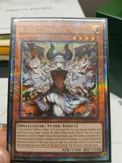 Yugioh! TCG- Blazing Cartesia, the Virtuous (New Art) Quarter Century RA04-EN041 - Image 1