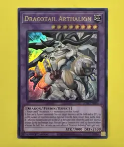 YuGiOh ~ Dracotail Arthalion JUSH-EN006 ~ Collector's Rare 1st Ed - Image 1
