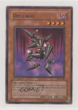 Drillago 1st Ed. YuGiOh Invasion of Chaos #IOC-026 2004 - Image 1