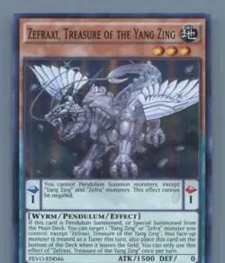 Zefraxi, Treasure of the Yang Zing #PEVO-EN046 Yugioh - Image 1