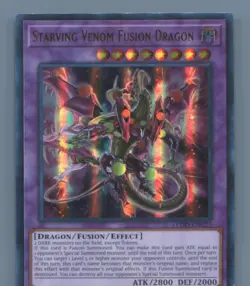 Starving Venom Fusion Dragon #LEDD-ENC25 Yugioh - Image 1