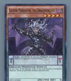 Lector Pendulum, the Dracoverlord #PEVO-EN060 Yugioh - Image 1