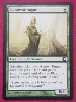 Magic The Gathering FUTURE SIGHT LLANOWAR AUGUR green card MTG - Image 1