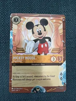 RARE 2025 DVC Member Cruise Disney Lorcana Mickey Mouse True Friend Promo Card - Image 2