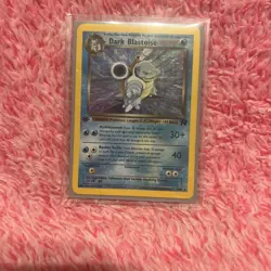 1st Edition Dark Blastoise 3/82 Team Rocket Holo Rare Pokemon Card TCG - Image 1