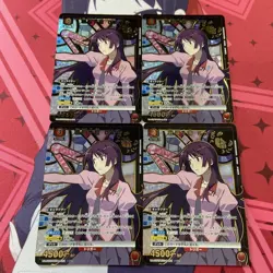 Union Arena Hitagi Senjougahara Parallel SR Rare Card Used - Image 1