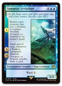 Summon: Leviathan #77 (Foil) (NM) Final Fantasy FIN Magic MTG - Image 1