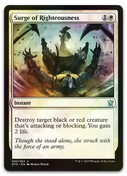 Surge of Righteousness #42 (Foil) (LP) Dragons of Tarkir DTK Magic MTG - Image 1