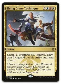 Flying Crane Technique #176 (NM) Khans of Tarkir KTK Magic MTG - Image 1
