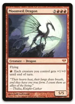 Moonveil Dragon #99 (LP) Dark Ascension DKA Magic MTG - Image 1