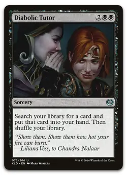 Diabolic Tutor #75 (LP) Kaladesh KLD Magic MTG - Image 1
