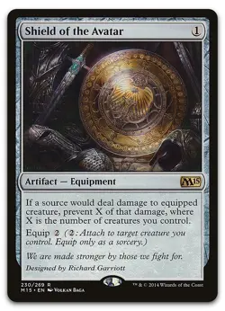 Shield of the Avatar #230 (LP) Magic 2015 M15 Magic MTG - Image 1
