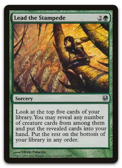 Lead the Stampede #24 (LP) Duel Decks: Ajani vs. Nicol Bolas DDH Magic MTG - Image 1