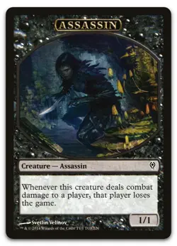Assassin Token #T1 (NM) Jace vs Vraska DDM Magic MTG - Image 1