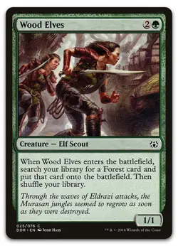 Wood Elves #25 (NM) Nissa vs. Ob Nixilis DDR Magic MTG - Image 1