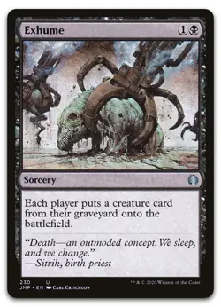 Exhume #230 (NM) Jumpstart JMP Magic MTG - Image 1