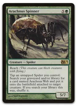 Arachnus Spinner #162 (LP) Magic 2012 (M12) M12 Magic MTG - Image 1