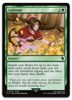Cultivate #300 (NM) Final Fantasy FIC Magic MTG - Image 1