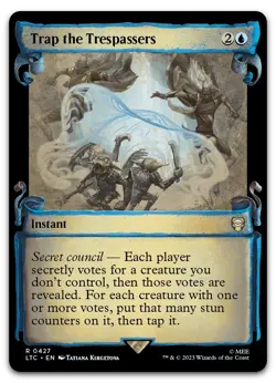Trap the Trespassers (Showcase Scrolls) #427 NM Lord of the Rings LTC Magic MTG - Image 1