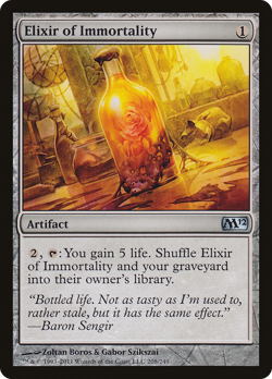 Elixir of Immortality #208 (MP) Magic 2012 (M12) M12 Magic MTG - Image 1