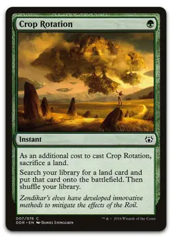 Crop Rotation #7 (NM) Nissa vs. Ob Nixilis DDR Magic MTG - Image 1