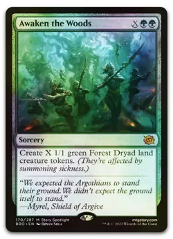 Awaken the Woods #170 (Foil) (NM) Brothers' War BRO Magic MTG - Image 1