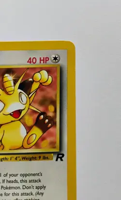 Meowth 1st Edition 62/82 Team Rocket WOTC Vintage Pokemon NM - Image 4