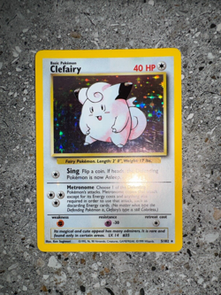 Pokemon TCG Cards Clefairy 5/102 Base Set Holo Rare - Image 4