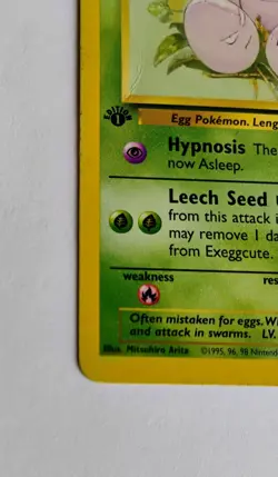 1999 Pokemon Jungle Set 1st Edition Exeggcute 52/64 LP - Image 5