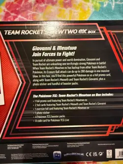 Pokemon TCG Team Rocket’s Mewtwo Ex Box Destined Rivals Scarlet & Violet Sealed - Image 2