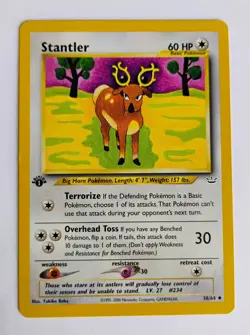 Stantler 1st Edition Neo Revelation 38/64 WOTC Vintage Pokemon NM - Image 1